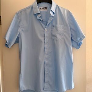Dixxon Men's Light Blue Short Sleeve Shirt Performance Bamboo Series